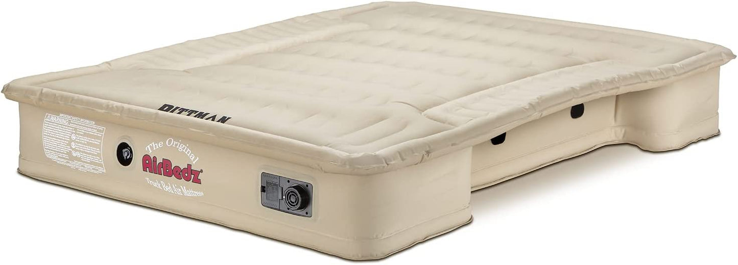 PPI-503 Mid Size 6.0′-6.5′ Standard Bed Tan Truck Bed Mattress with Built-in Rechargeable Battery Air Pump