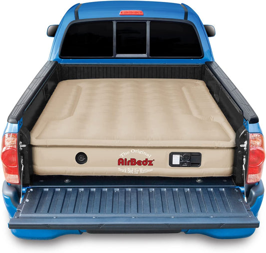 PPI-503 Mid Size 6.0′-6.5′ Standard Bed Tan Truck Bed Mattress with Built-in Rechargeable Battery Air Pump