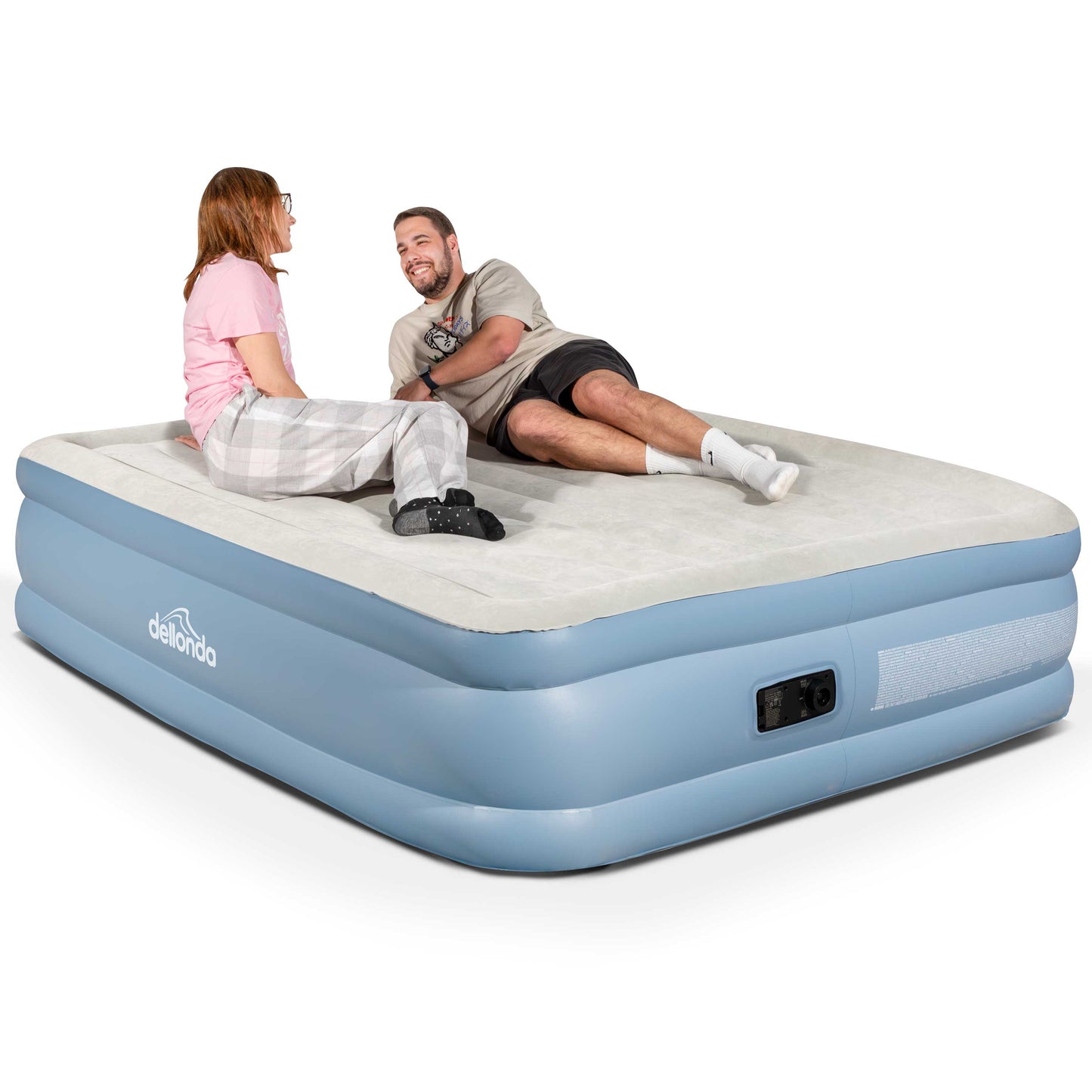 Queen Size High-Raised Air Bed with Built-In Electric Pump & Carry Bag - DL147