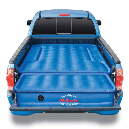 PPI-105 Mid Size 5′-5'.5" Short Bed Blue Truck Bed Mattress with Built-in Rechargeable Battery Air Pump with Tailgate Extension