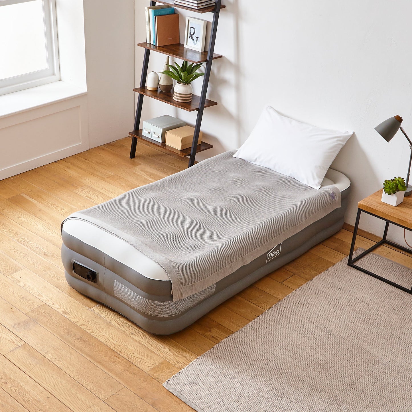 Neo Single Inflatable Air Bed with Built-in Electric Pump