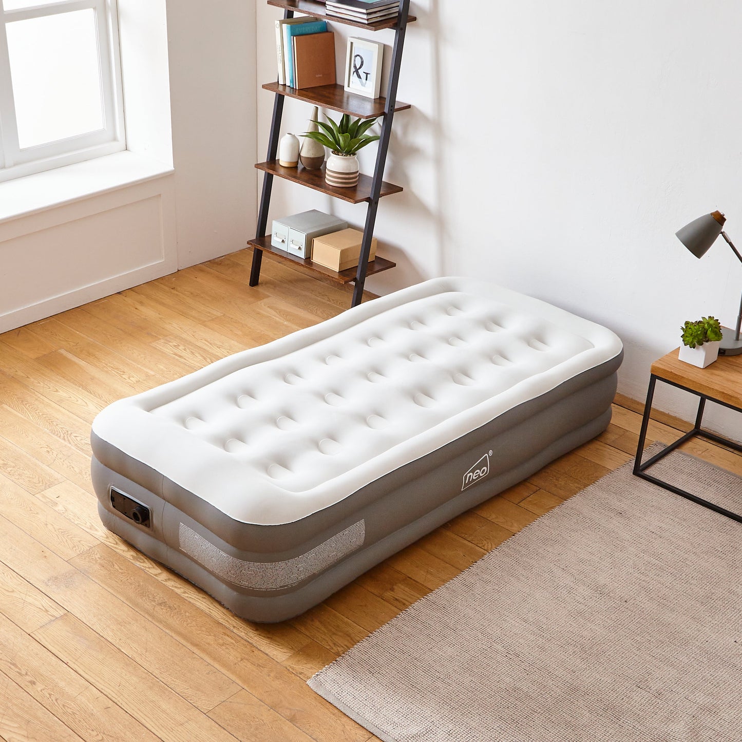 Neo Single Inflatable Air Bed with Built-in Electric Pump